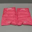 Cool Coolers by Fit & Fresh 2 Pack XL Soft Ice Packs for Cooler, Flexible Stretch Nylon, Lunch Box Ice Packs, Large Reusable Freezer Packs, Hot Pink