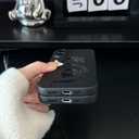 Case for iPhone 16 [Compatible with MagSafe] Built in Magnetic Cute Sleek Print Cartoon Cool Style Design for Man Boys Bat Soft TPU Protective Shockproof Mate Black