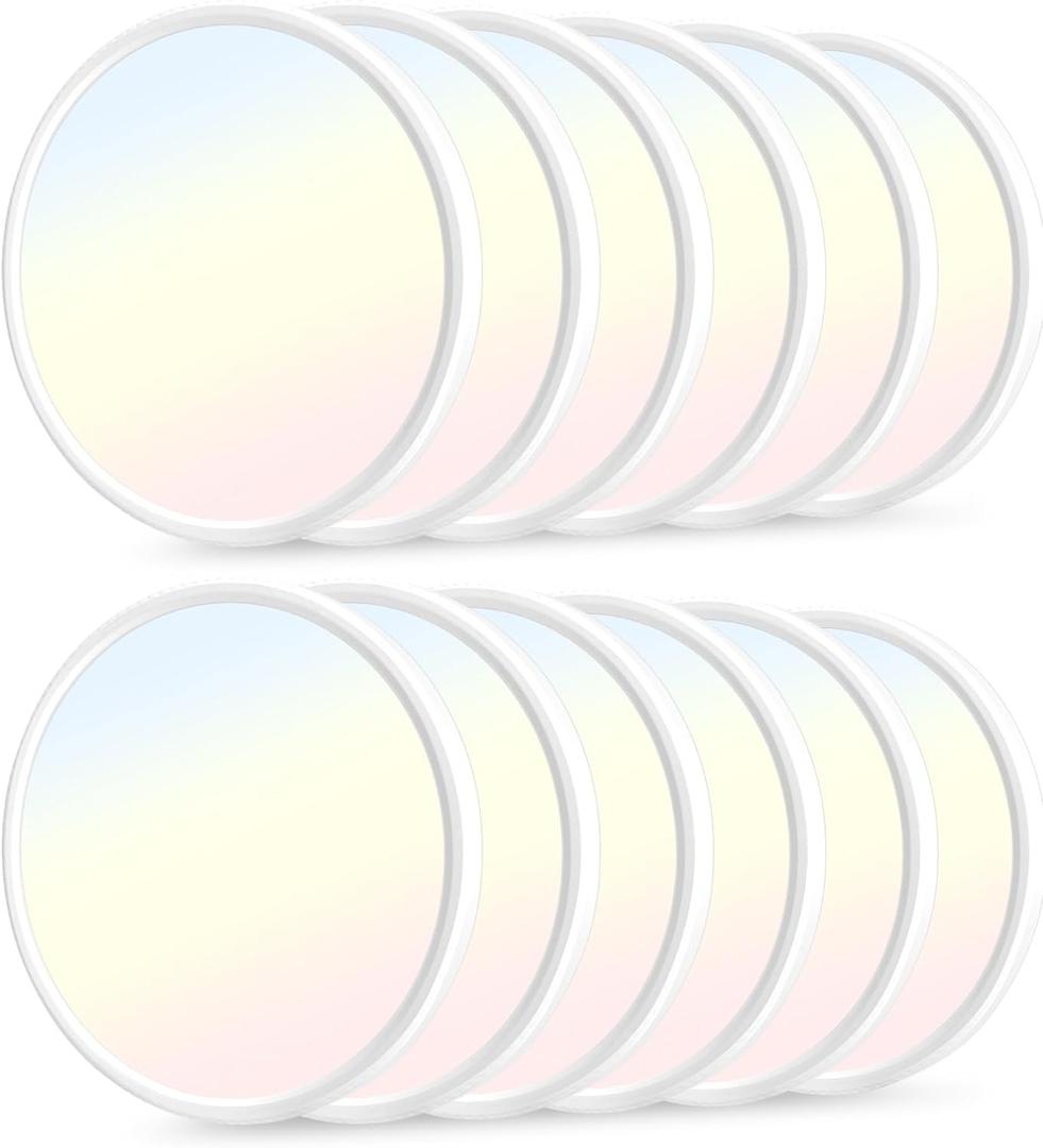 hunhun 12 Pack 3200lm LED Flush Mount Ceiling Light 28W 12 Inch 5CCT Adjustable Super Slim 0.87 inch led Ceiling Light Fixture Round Ceiling Lamp for Bedroom Living Room Kitchen Laundry White