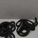 Boat Dock Lines 2 Pack 3/8" x 25' Double Braided Nylon Boat Ropes for Docking with 12" Loop, Marine Grade High Strength Boat Lines, Premium Marine Rope Mooring Lines, Easy Handling, Black