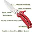 kitchen Shears Sharp and not Prone to Rusting for Food Heavy Duty Kitchen Scissors with Safety Buckle for Kitchen Food Handling, Barbecuing,Garden, Camping Poultry Scissors(Red)