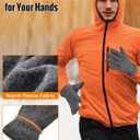 6 x ATERCEL Winter Gloves for Men & Women - Thermal Gloves for Cold Weather, Snow & Running/Biking with Touchscreen Fingers (Gray, S)