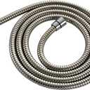 YODEL Shower Hose 96 Inches Extra Long Steel Handheld Shower head Hose with Solid Brass Connector,Chrome