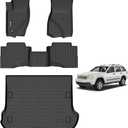AIPOIL® Floor Mats & Cargo Liner Set for 2005-2010 Jeep Grand Cherokee All-Weather Easy to Clean All-Round Protection Full Set Automobile mats Accessories - Black