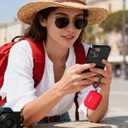 2 x MILPROX Compatible for AirPods Pro 3 Silicone Case 2025 - Soft Protective Skin Cover with Carabiner/Lanyard for Women Girls Men, Front LED Visible, Girly Smooth Design for Shockproof Case - Red