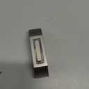 Enhon 1 Pack Metal Doorbell Push Button, Heavy Duty Metal Door Bell Button with Warm LED Light, Garage Doorbell Compatible with Wire Chimes, Transformer, Property in Copyright(Stylish Style)