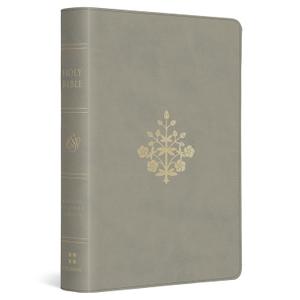 ESV Large Print Compact Bible, Red Letter (TruTone, Stone, Branch Design): Holy Bible, English Standard Version
