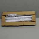 White Shower Curtain Rod,1 Inch Diameter Stainless Steel Adjustable Spring Tension Rods 32 to 80",with Holders,Anti-Slip,Curtain Rods No Drilling(1 Pack)