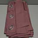 NICETOWN Bedroom Curtain Panels Blackout Draperies, Dry Rose, 1 Pair, 34 by 72-inch, Thermal Insulated Solid Grommet Blackout Curtains/Drapes