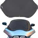 13" Wave Windshield Windscreen Compatible for 1996-2013 Harley Davidson Touring Road Glide EFI FLTRI/FLTR/FLTRU/FLTRXSE/FLTRXSE2/FLTRX/FLTRSEI for Road Glide Accessories, Black