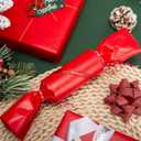 Retrify Red Birthday Wrapping Paper Roll, Pearlized Gift Packing Paper for Christmas, New Year's Eve, Holiday, Wedding - 17 Inches x 32.8 Feet