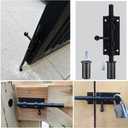 1 Pack 5 Inch Heavy Duty Barrel Lock Bolt Latch for Bathroom Stall & Bifold Doors Suitable for Bathroom compartments, Folding Doors, Garage Sheds, cabinets