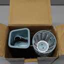 Rotary Cheese Grater Multi-Purpose Stainless Steel Cheese Shredder - Cheese Grater With Handle Effortless Grating of Carrots, Potatoes, Vegetables, and Fruits (Blue)