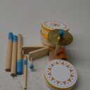 Toddlers Drum Set Toy for 1 2 3 Years Old ,Kids Wooden Jazz Drum for Toddlers Montessori Musical Instruments for Boy Girl, Percussion Set Baby Musical Toys, Birthday Gift for 1 2 3+ Kids Baby