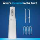 Waterpik Cordless Express Water Flosser, Battery Operated & Portable for Travel & Home, ADA Accepted, Waterproof for Shower Use, White WF-02