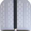 Pizza Peel 12 inch with Long Foldable Handle – Aluminum Pizza Paddle – Pizza Spatula or Pizza Turning Peel – Pizza Oven Accessories – For Baking Dough, Bread and Pastry, NNU-PP-12-PRO