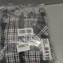 Elesuit Women's Full Zip Fleece Flannel Jacket Plaid Hooded Jackets Sherpa Lind Hoodies for Women (Large, Black)