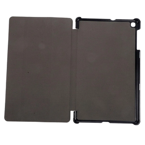 STOBOK Trifold Leather Case Cover for Tablet Pc Stylish Pu Leather Protective Cover Microfiber Interior and Folding Stand for Tab a Black