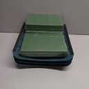 Jingmore 3 Pcs Plastic Floral Casket Saddle 2.75'' x 11.25'' x 12.75'' with 3 Floral Foam Blocks Casket Spray Funeral Flowers for Funeral Arrangements Craft Cemetery Decor Honoring a Life Home