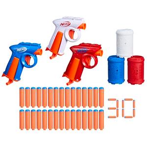 Nerf N Series Backyard Triple Pack, Includes 3 Flex Blasters, 3 Targets, 30 N1 Darts, Ages 8+ 