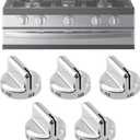 5304502763 Stove Knobs Replacement,Compatible with Frigidaire Gas Range Stove Oven,for Frigidaire gas stove knobs Replaces PS11724147 AP5984069 EAP11724147 4279473,Fits FGGF3035RFA FGGF3035RFC(5 Pack)