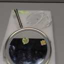 DEIOVWXS Makeup Mirror, 3000mAh Rechargeable Double-Sided Magnifying Vanity Mirror with 3 Colors, 1X/10X, 360 Rotation, Adjustable Brightness, Gifts for Mom, Women,Wife, Girls, Dorm Room Essential (Nickel)