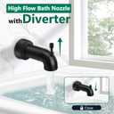 T2903EPBL Shower System Compatible with moen Shower Trim Kit, Replacement for T2903EPBL Black moen Tub Shower Trim, Easy to Install, Without 2510 Valve