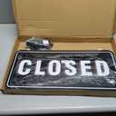 FITNATE 3D LED Closed Sign, 21.2"x9.8" Double-Sided Infinity Mirror For Store