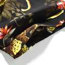 SSLR Mens Short Sleeve Button Down Shirts Casual Summer Hawaiian Shirts for Men (Blue, S)