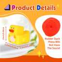 Liliiflora 60 Pack Rubber Ducks in Bulk, Random Assortment Mini Rubber Duckies, Bulk Party Favors for Kids, Bath Toys for Toddler, Suitable for Cruise Ship & Jeeps Ducking