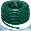 Bonviee 100FT 1/4 inch Blank Distribution Tubing Drip Irrigation Hose Garden Watering Tube Line for Small garden irrigation system-Green