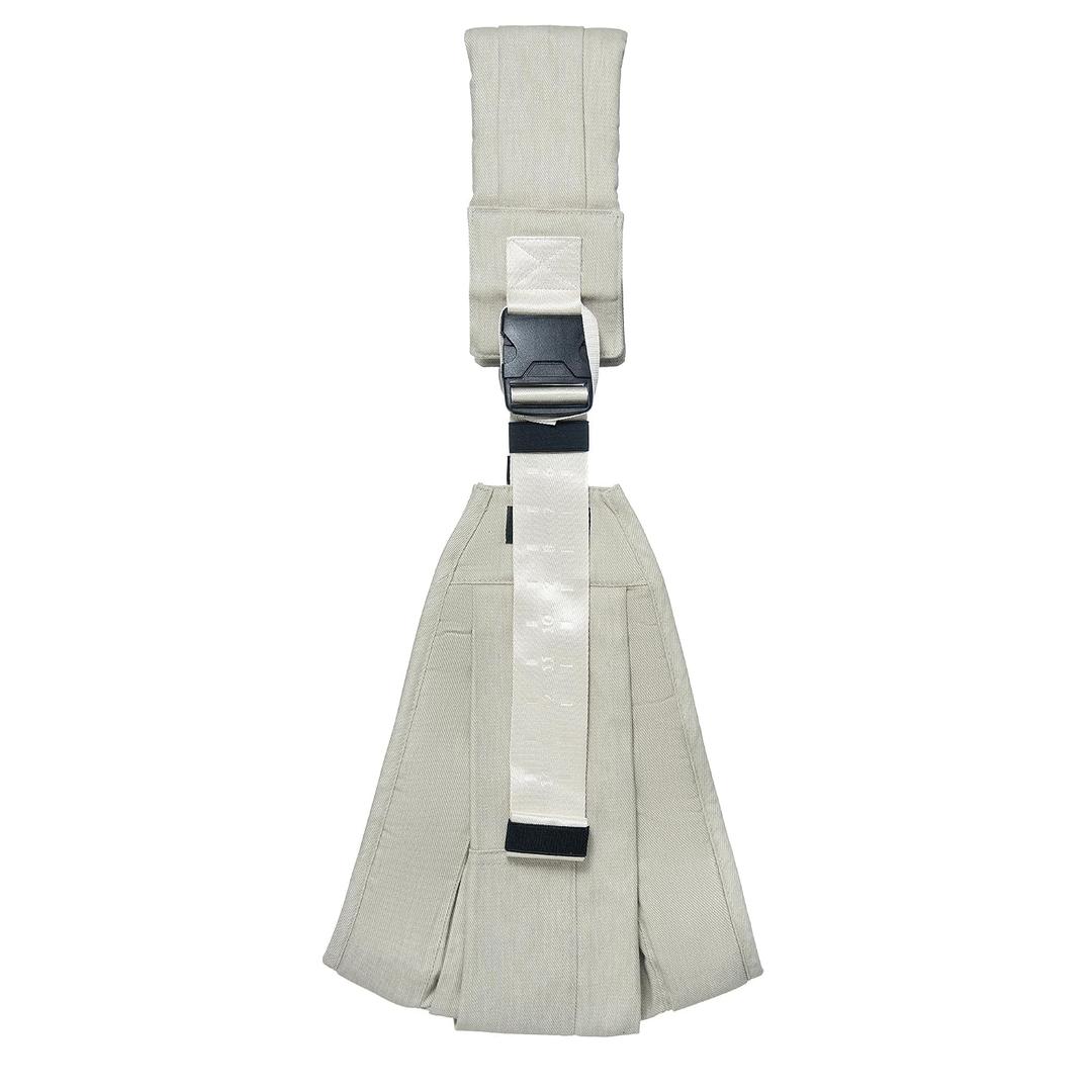 AUYEAZGO Toddler Carrier, Baby Sling Carrier - Premium Cotton, Large Seat & Back Support, with Large Pocket, One Size Fits Most, Ideal for 6-48 Months (16-44 lbs), Beige, Regular Fits Up to 4XL
