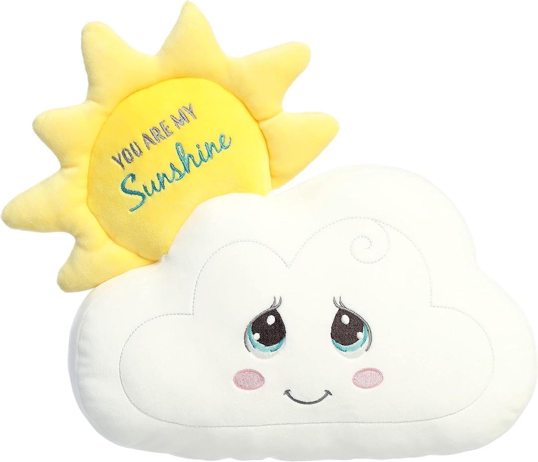 Aurora Inspirational Precious Moments You are My Sunshine Stuffed Animal - Cherished Memories - Enduring Comfort - White 14 Inches