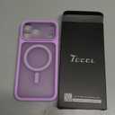 TOCOL for iPhone 17 Pro Max Case, Full Camera Protection, Built-in Magnetic Ring, Compatible with Magsafe Charger, Translucent Matte Phone Case for iPhone 17 ProMax 6.9 inch (Light Purple)