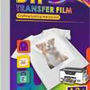 Colorfairy DTF Transfer Film 13" x 19", 100 of Sheets A3+ Double-Sided Matte PET Heat Transfer Paper, Universal for All T-Shirts & Dark Fabrics, Vibrant Colors, Easy Peel Hot/Cold