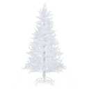  6 FT Pre-Lit Christmas Tree Snow Flocked Hinged 11 Lighting Modes with 300 Lights