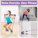 5-in-1 Pilates Board, Foldable Pilates Reformer Equipment  Multi-Purpose Portable Home Workout Kit for Full-Body Workout, Fitness, Exercise, Abs, Core Equipment