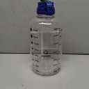 AQUAFIT 1 Gallon Water Bottle with Time Marker - Straw & Chug Lid - BPA Free Gym Water Bottle with Straw - Big Gallon Jug (Clarity, 128 oz - 2in1 Lid)