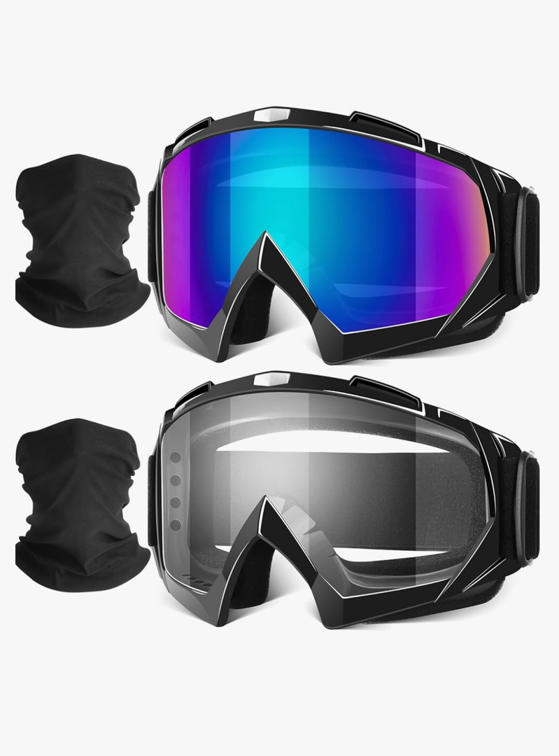 Motorcycle Goggles, Dirt Bike Goggles ATV Offroad Riding Motocross Protective UTV Helmet Glasses for Adults Youth Kids