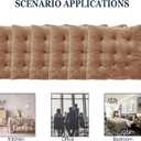 6 Pack Square Seat Cushion Chair Pads for Kitchen Dining Chairs, Soft Comfort Velvet Chair Mat Pillow Cushions with Ties for Office Desk Living Room Tatami 15.5", Khaki