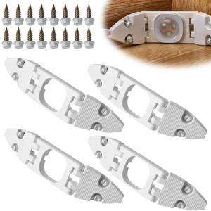 6 Pack Gable Light Clips Compatible with Govee H706 with Screws Compatible with Govee Pro Permanent Outdoor Lights with a Variety of Roof Pitches Cable Management (White)