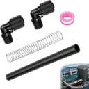 Pool Chlorinator Parts Kit – Compatible with Pentair Rainbow 320/322, Replaces R172272 R172091 R171097 – Includes 2x 1/2" NPT 90° Tube Connector + 5/8" OD Flexible PVC Tube + Support Spring
