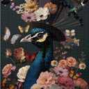 Peacock Puzzles for Adults 1000 Pieces, PICKFORU Colorful Flower Bird Jigsaw Puzzles Hummingbird Butterfly, Difficult Challenging Vintage Animals Art Theme as Wall Decor