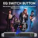 Stereo Graphic Equalizer 15-Band EQ for Home Audio System, Rack Mount Dual Channel Pro DJ Equalizer with Subwoofer Output, Noise Reduction (EQX-215S)