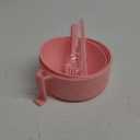 MIIDNTLX Ramen Bowl, Microwave Ramen Cooker, Plastic Mixing Salad Pasta Fruit Rice Cereal Instant Noodles Soup Maker Plates Bowls with Lids Set, Kitchen College Dorm Room Essentials, Pink