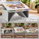 Becko US 1500 Piece Jigsaw Puzzle Table with 4 Drawers & Cover, Tilting Puzzle Board with Foldable Legs & 3 Tilt Angles, Lightweight & Portable Tables for Adults, for 1500 Piece Puzzles, 35.4 inches x 24.2 inches