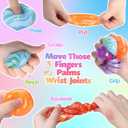Gemscream 20 Pack Stress Ice Cube Balls Bulk Anxiety Relief Sugar Balls Soft Fidget Gummy Squeeze Sensory Cube for Adults Maltose Flow Pattern for Anxiety Relief Party Favors Prizes