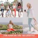 Lindywell 26 oz Double Wall Insulated Water Bottle - Stainless Steel Water Bottles for Office and Travel - Leak Proof Pilates, Yoga, and Gym Bottle, Sky Blue