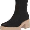 Dolce Vita Women's Henla Fashion Boot (8.5, Black Leather)