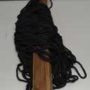 EOBTAIN Large Macrame Wall Hanging Black Yarn Tassel Woven Tapestry with Wood Board,Handmade Boho Wall Decor for Bedroom Apartment Balcony Living Room Decorations, 31.5x24.4 Inch